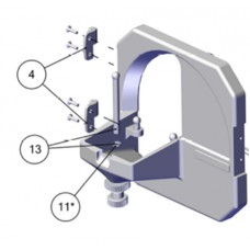 Renfert MT PLUS Model Trimmer Table Adjusting screw - complete - Part No. 13 - SPAREPART - 900036628